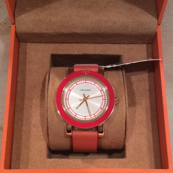 Tory Burch Accessories - NWTB, “TORY BURCH” “ELLSWORTH” LEATHER STRAP WATCH